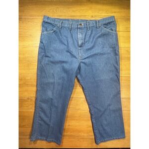 Wrangler Rugged Wear Men Jeans 48x26 Blue Denim Classic Fit Pants